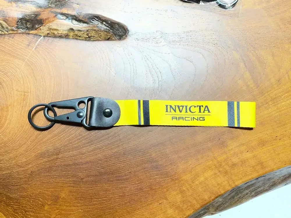 Invicta Gear Racing Team Yellow and Black Keychain Lanyard (IG0335)